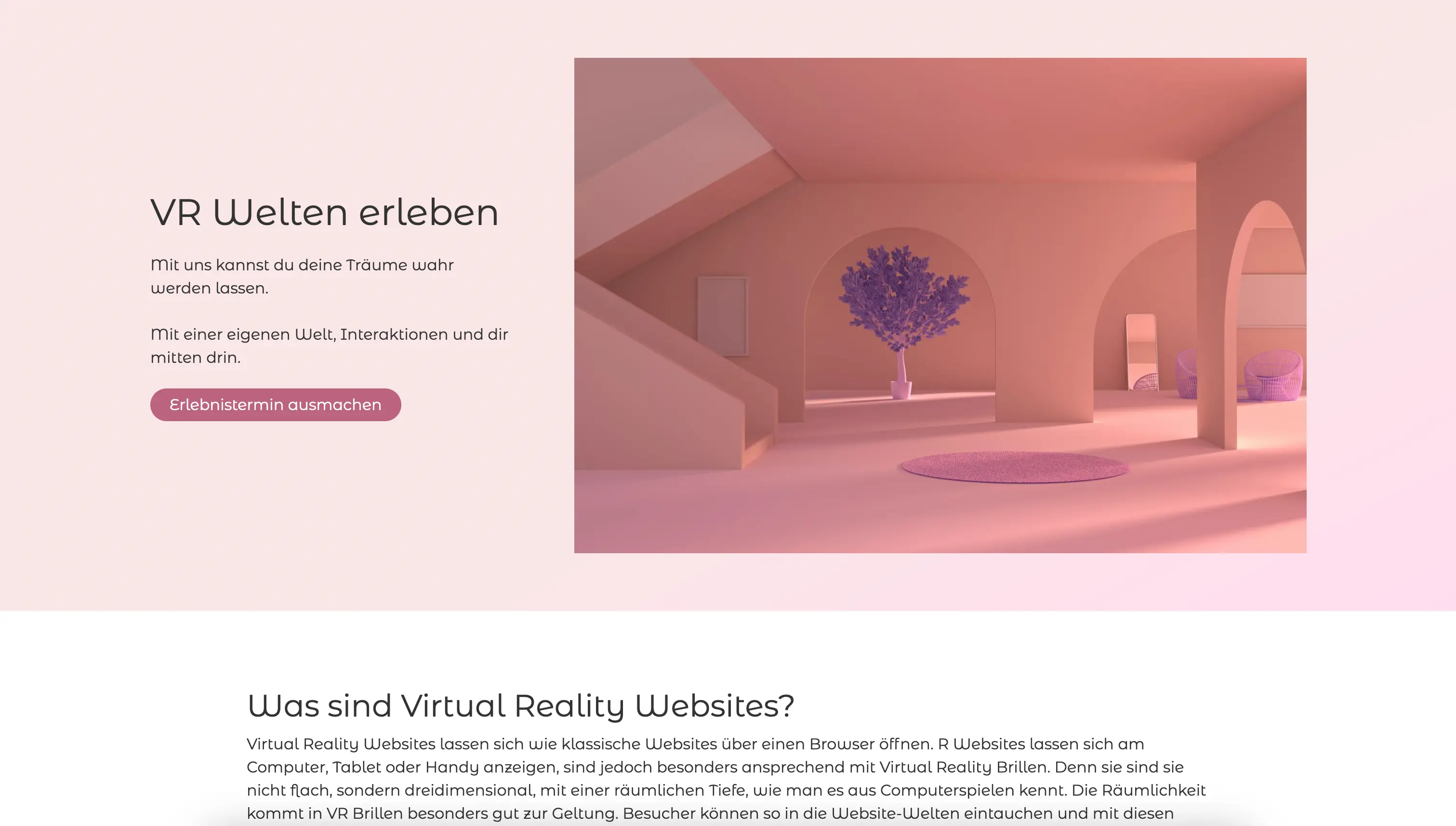 VR Welt Website